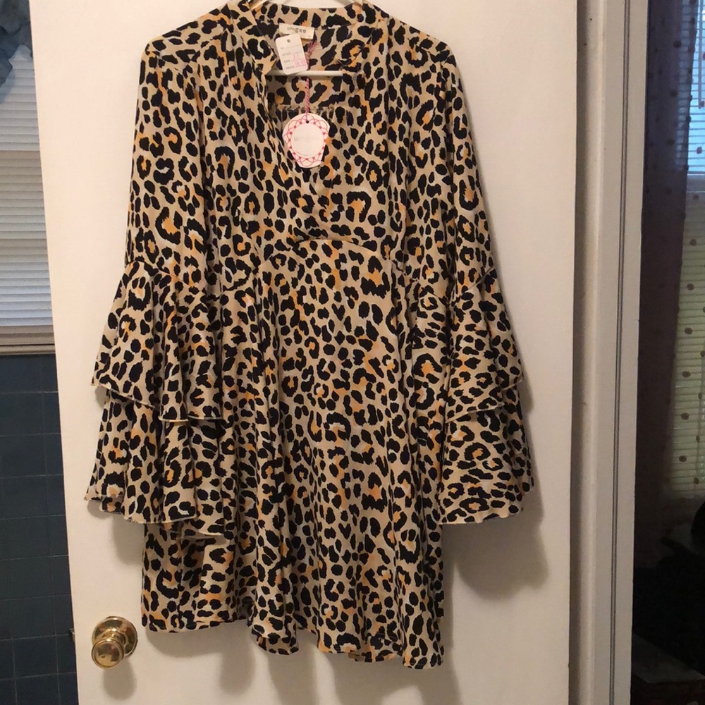 Ladies leopard print dress